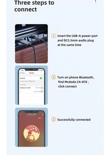 Araçlara Bluetooth Özelliği Ekler Bluetooth Wireless To 3.5mm Jack Audio fiyatları
