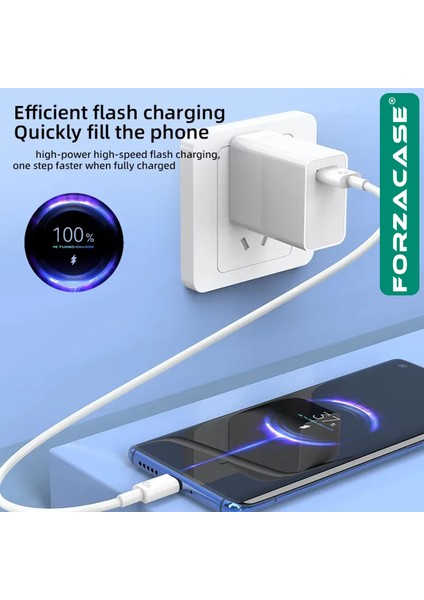 iPad 2022 2024 2025 ile Uyumlu Hızlı Şarj Destekli 120W Type-C USB Şarj Cihazı Seti FC1025