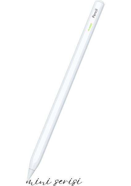 Apple iPad Mini 2024 7. Nesil 8.3" Uyumlu Manyetik Şarj Olabilen Bluetooth Özellikli Stylus Tablet Kalemi