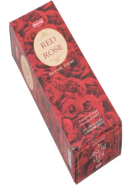 Kırmızı Gül Hexa Çubuk Tütsü (60 Adet)