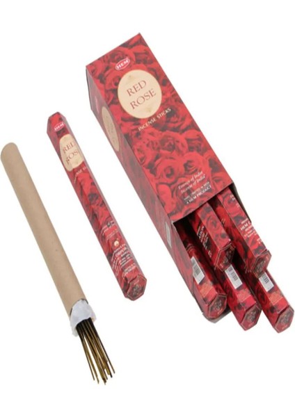 Kırmızı Gül Hexa Çubuk Tütsü (60 Adet) fiyatları
