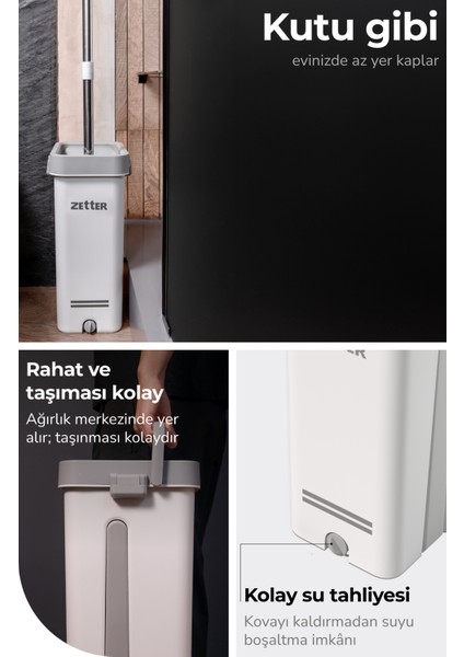 Tablet Mop Temizlik Seti Yeni Nesil Paspas Large