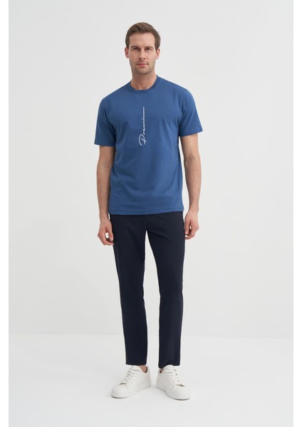 4091 Erkek Bisiklet Yaka T-Shirt