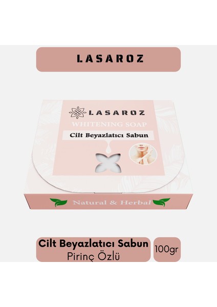 2 Adet Cilt Beyazlatıcı Doğal Bitkisel Pirinç Sabunu 100 gr