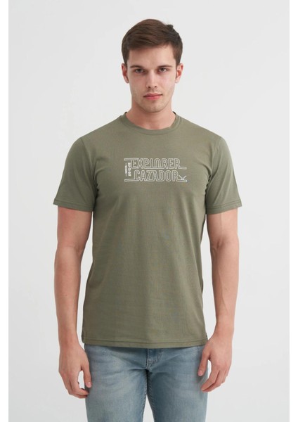 4043 Erkek Bisiklet Yaka T-Shirt