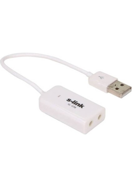 S-Lınk SL-U70 Usb+Kablolu Ses Kartı