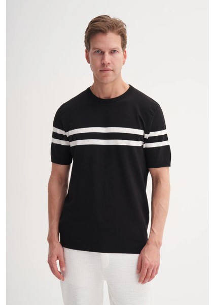 3036 Erkek Bisiklet Yaka Triko T-Shirt fiyatları