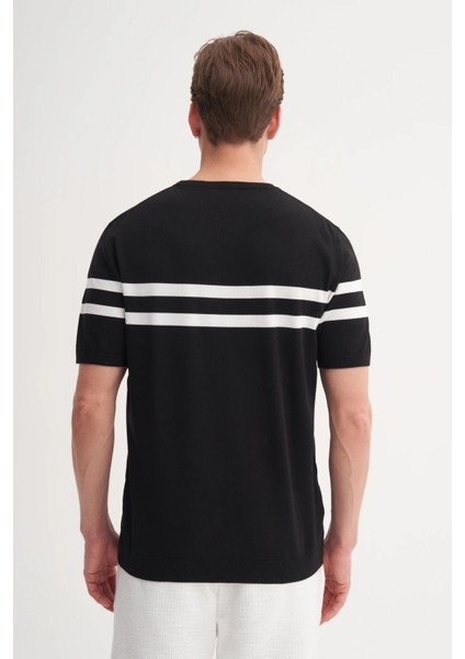 3036 Erkek Bisiklet Yaka Triko T-Shirt fırsatları