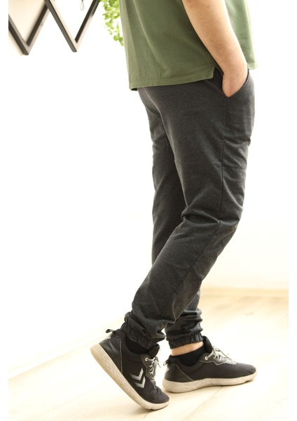 Noble & Nook | Unisex Jogger Eşofman Altı | Lastikli Bel | Gri - Antrasit - Siyah