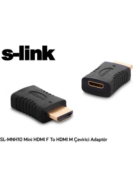 S-Link SL-MNH10 Mini Hdmı F To Hdmı M Çevirici Adaptör
