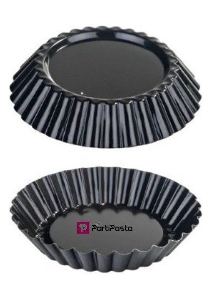 Mini Oluklu Tart Kalıbı Teflon 10X2 cm