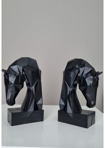 Dekoratif Siyah Kübik At Kitap Tutucu fiyatları