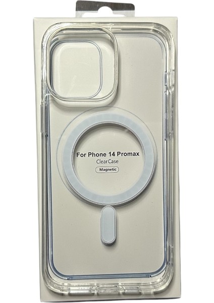 IPhone 14PROMAX Magsafe Özellikli Şeffaf Renkli Koruyucu Kılıf