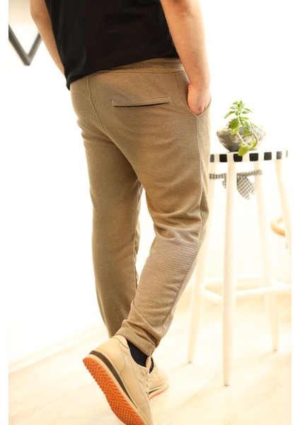 Erkek Slim Fit Likralı Beli Lastikli Jogger Pantolon| Slim Fit ve Rahat Pantolon