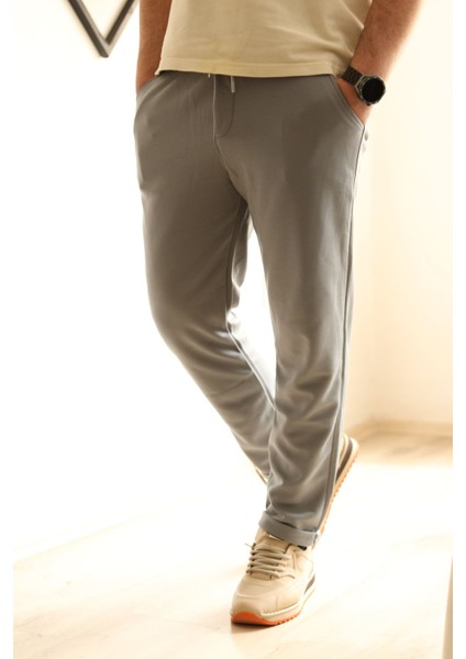 Erkek Slim Fit Likralı Beli Lastikli Jogger Pantolon| Slim Fit ve Rahat Pantolon