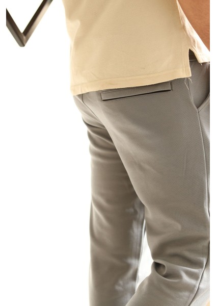 Erkek Slim Fit Likralı Beli Lastikli Jogger Pantolon| Slim Fit ve Rahat Pantolon