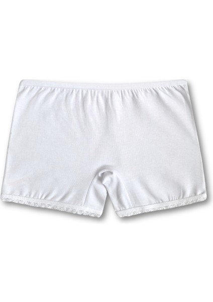 %95 Pamuklu Likralı Penye Kız Çocuk Boxer Külot Iç Çamaşır 6lı Set