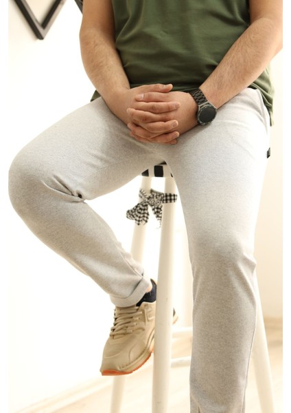 Erkek Slim Fit Likralı Beli Lastikli Jogger Pantolon| Slim Fit ve Rahat Pantolon