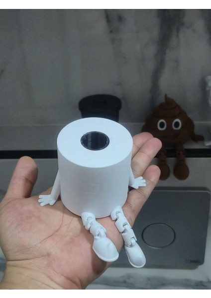 4'lü Eğlenceli Banyo Dekoratif Figür Seti /tuvalet Kağıdı, Çöp Kovası, Kaka Emojisi ,klozet Aksesua fırsatları