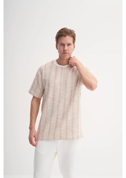 4013 Erkek Bisiklet Yaka T-Shirt