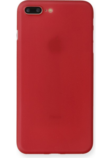 Apple iPhone 8 Plus Kılıf Pp Ultra Ince Kapak - Kırmızı Zngzr