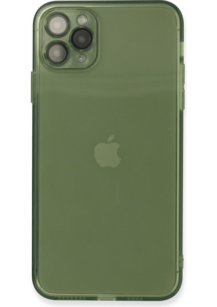 Apple iPhone 11 Pro Max Kılıf Fly Lens Silikon - Yeşil Zngzr