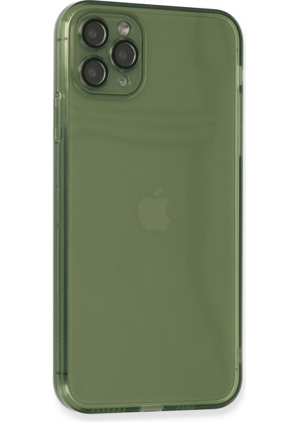 Apple iPhone 11 Pro Max Kılıf Fly Lens Silikon - Yeşil Zngzr