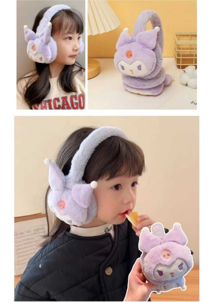 Sanrio 3 -12 Yaş Kuromi My Melody Cinnamoroll Peluş Kulaklık Tüylü Kulaklık