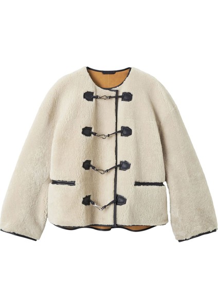 Teddy Shearling Klipsli Ceket