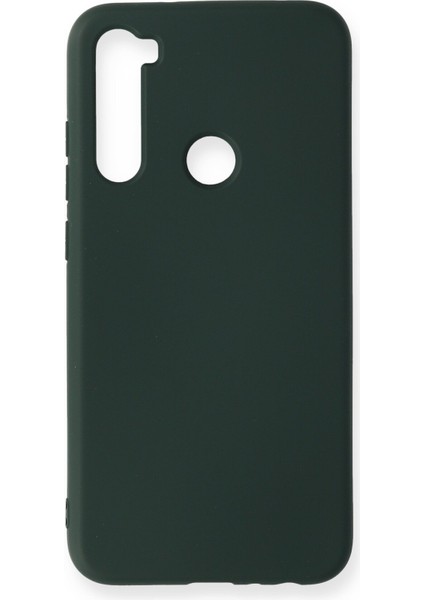 Xiaomi Redmi Note 8 Kılıf Nano Içi Kadife Silikon - Koyu Yeşil Zngzr