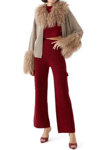 Yün Dokuma Ceket - Deri Yaka ve Manşetler fiyatları