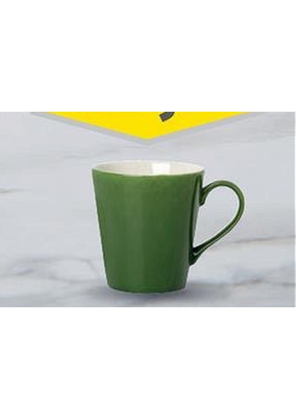 Porselen Ece Mg Trend Çağla Yeşil Kupa Bardak Sofra Sare 9cm Hediyelik Sağlam Dekoratif 1 Adet