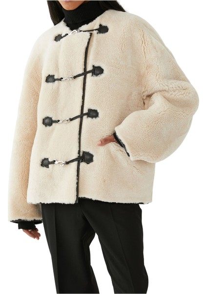 Teddy Shearling Klipsli Ceket
