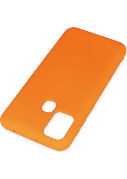 Samsung Galaxy M31 Kılıf Nano Içi Kadife Silikon - Turuncu Zngzr modelleri
