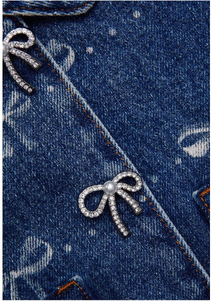 Çocuklar Için Denim Kemer Desenli Ceket modelleri