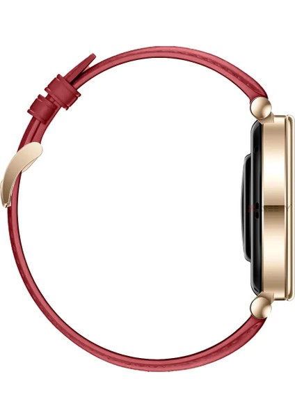 Huawei Watch Gt5 41MM Ile Uyumlu Starlight Gold Metal Tokalı Deri Zarif Şık Kordon indirimleri