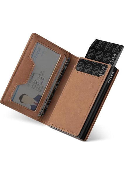 Ince Deri Cüzdan, Rfıd/Nfc Korumalı, Kimlik Pencereli