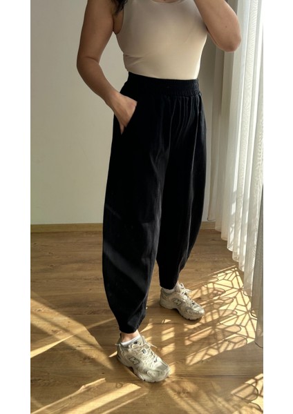 Gabardin Balon Paça Pantolon