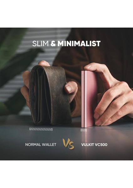 Ince Minimalist Alüminyum Kart Cüzdanı Rfıd Engelleme Pop Up Tasarımı