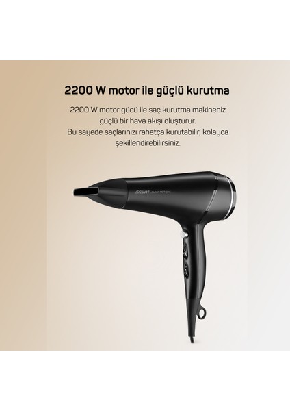 2200 Watt Difüzör Başlıklı Saç Kurutma Makinesi