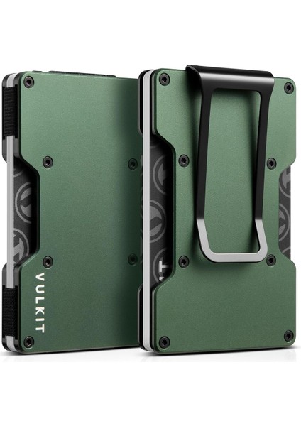 Metal Ince Cüzdan, Para Klipsli, Rfıd Korumalı, Minimalist Kartlık, 12-15 Kart Kapasiteli