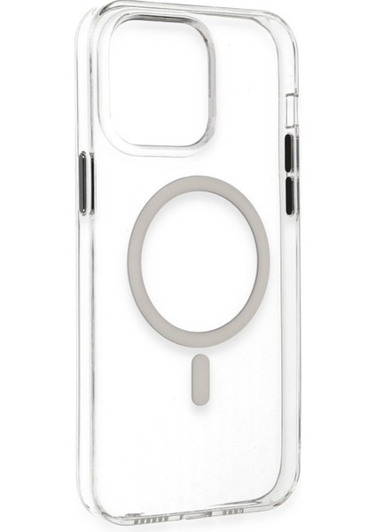 Apple iPhone 14 Pro Max Kılıf Tron Şeffaf Magsafe Kapak - Şeffaf Zngzr