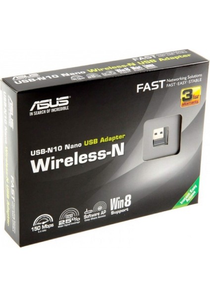 USB-N10 Nano, 150MBPS, 2.4ghz, Usb2.0, Wıreless Ethernet