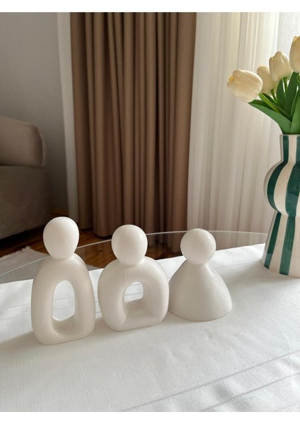 Dekoratif 3'lü Aile Figürü, Dekoratif Obje