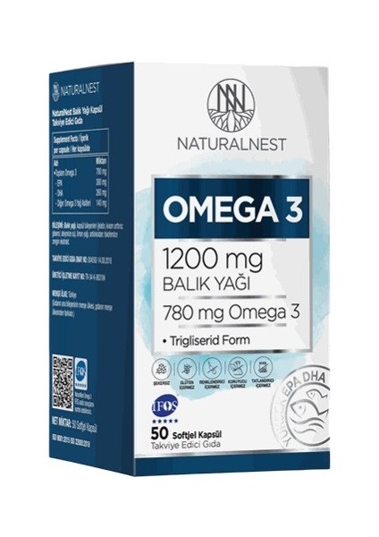 Omega 3 Balık Yağı 50 Kapsül