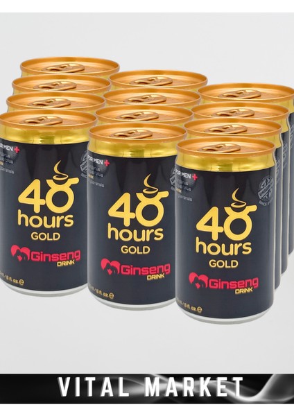 48 Hours Içecek 100 ml 6 Adet Ginseing Enerji Içeceği