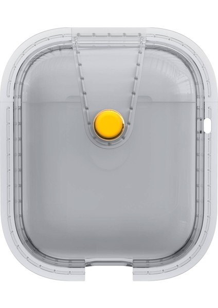 Airpods Uyumlu Airbag 33 Darbelere Karşı Dayanıklı Magnetik Kılıf-Gri