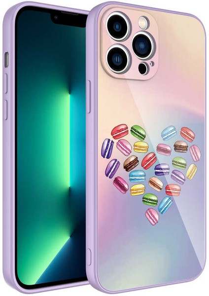 Apple iPhone 13 Pro Max Kılıf Kamera Korumalı Desenli Sert Silikon Rntc Epoksi Kapak-No1