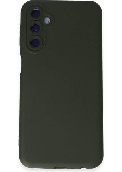 Samsung Galaxy M34 5g Kılıf Nano Içi Kadife Silikon - Koyu Yeşil Zngzr