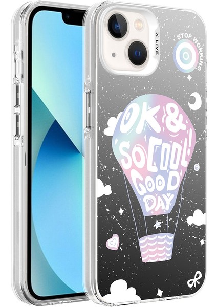 iPhone 14 Uyumlu Desenli Rntc Silver Sert Kapak-You indirimleri